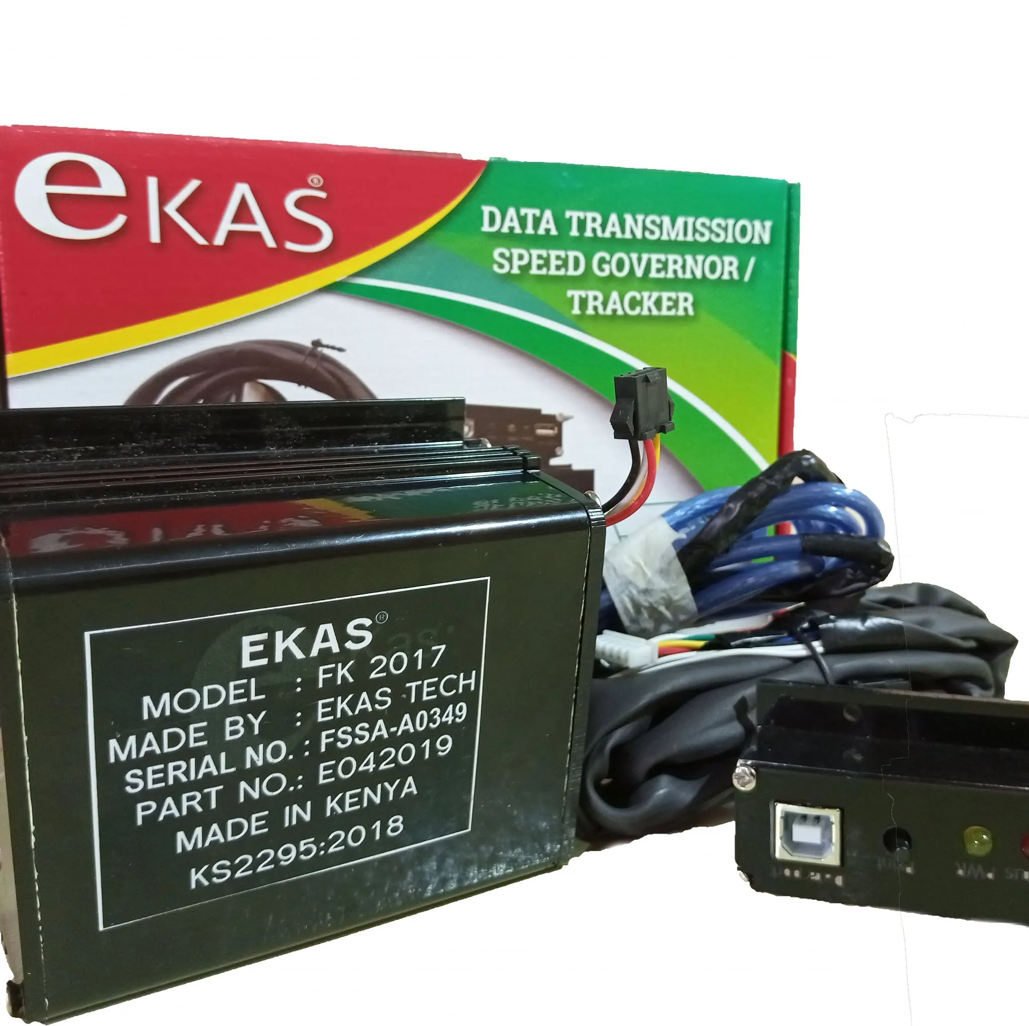 Ekas FK 2017 speed governor unit with its data transmission box